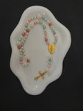 Chapelet "Arc-en-Ciel de Foi" – Perles Perlées & Nuances Pastel