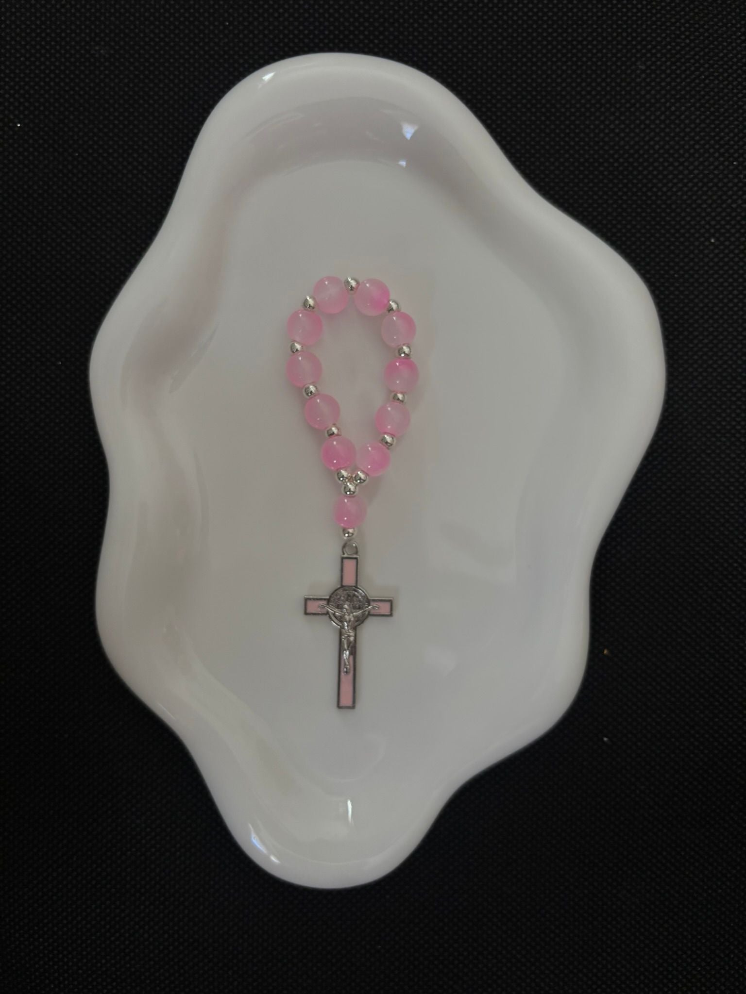 Dizainier "Aurore" – Perles Poudrées & Douceur Rose